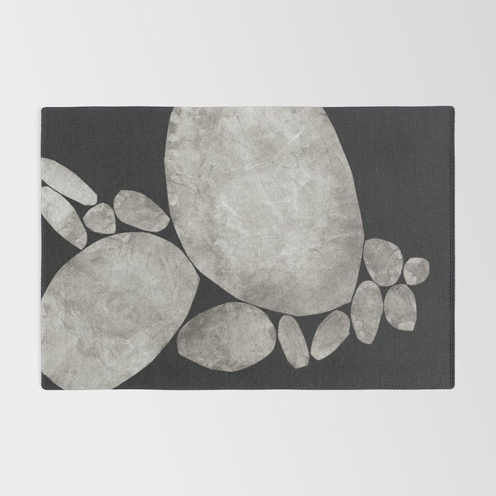 Balancing / Gray on Black Rug Gallery Image 2