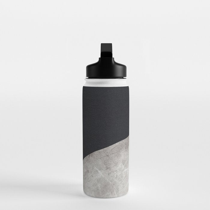 Balancing / Gray on Black Water Bottle Gallery Image 3