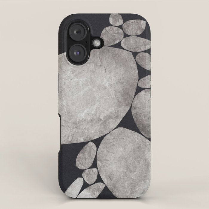 Balancing / Gray on Black iPhone Case Gallery Image 1