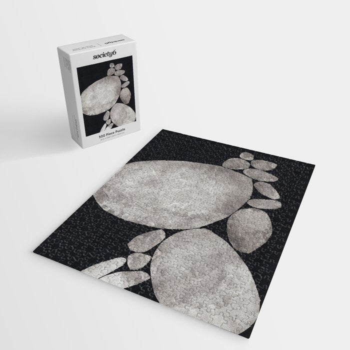 Balancing / Gray on Black Jigsaw Puzzle Gallery Image 2