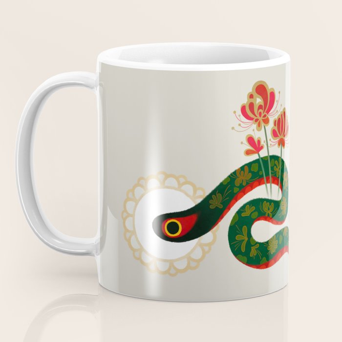Snake and flowers Coffee Mug Gallery Image 3