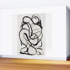 Abstract Art Hug 2 Wall Mural Gallery Image 2