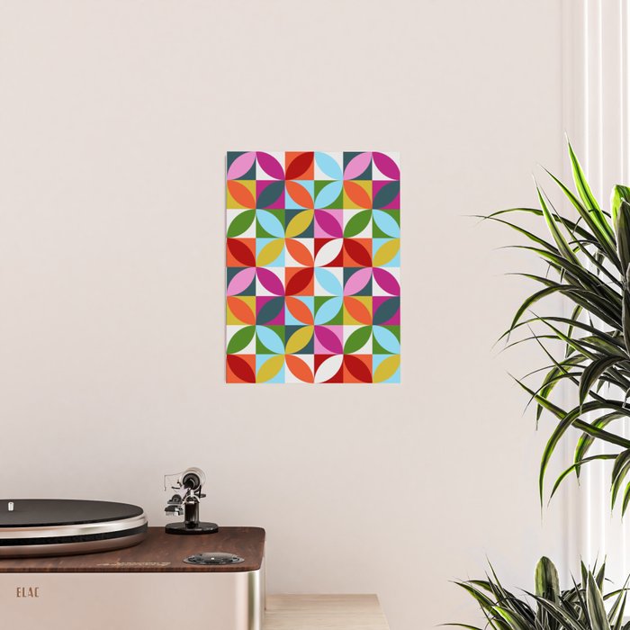 Colorful Retro Pattern Poster Gallery Image 2