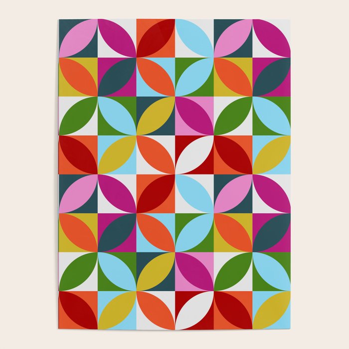 Colorful Retro Pattern Poster Gallery Image 4