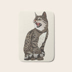 Indian desert cat off white Bath Mat Gallery Image 1