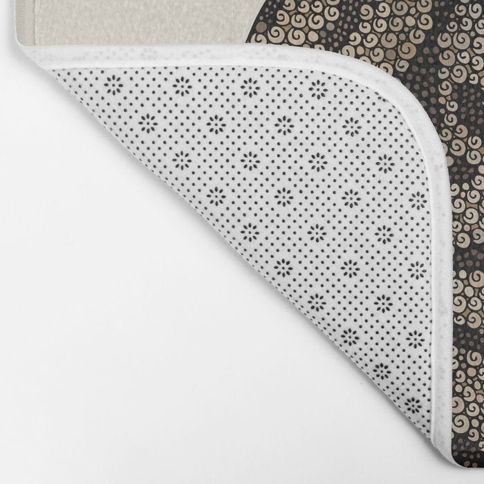 Indian desert cat off white Bath Mat Gallery Image 2