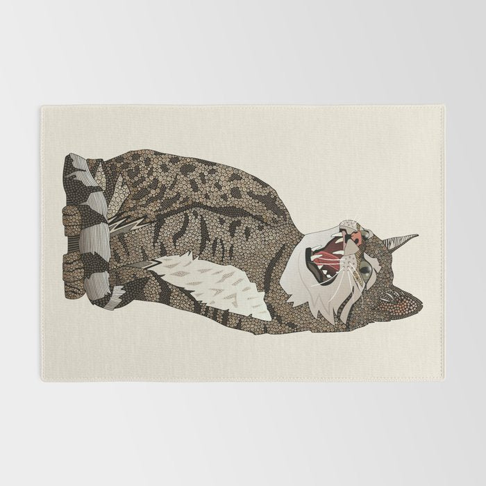 Indian desert cat off white Rug Gallery Image 2