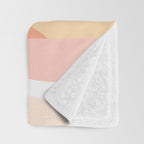 Sunny Coastal Retro Rainbow Throw Blanket Gallery Image 3