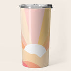 Sunny Coastal Retro Rainbow Travel Mug Gallery Image 2