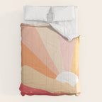 Sunny Coastal Retro Rainbow Comforter Gallery Image 6