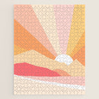 Sunny Coastal Retro Rainbow Jigsaw Puzzle Gallery Image 1