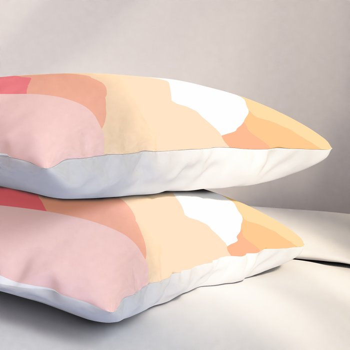Sunny Coastal Retro Rainbow Pillow Sham Gallery Image 3