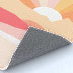 Sunny Coastal Retro Rainbow Rug Gallery Image 4