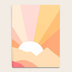 Sunny Coastal Retro Rainbow Notebook Gallery Image 4
