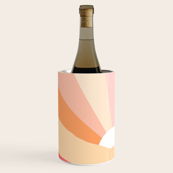 Sunny Coastal Retro Rainbow Wine Chiller Gallery Image 1