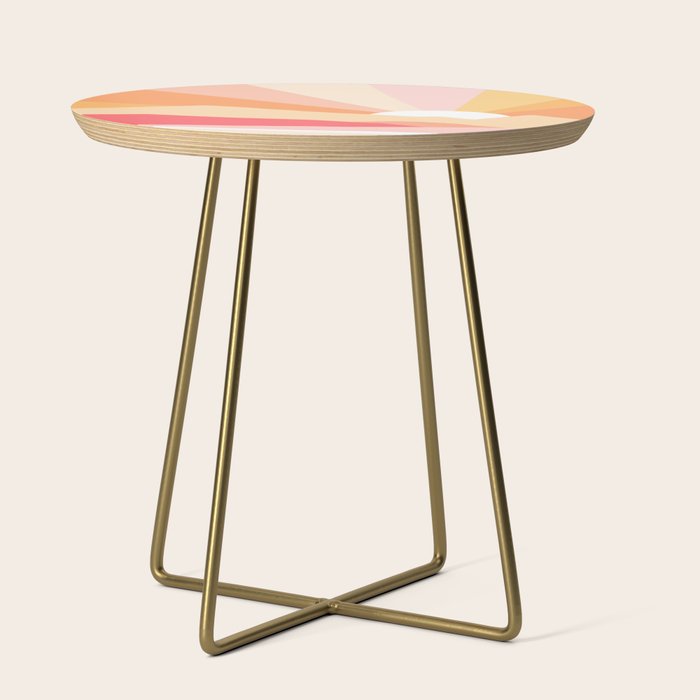 Sunny Coastal Retro Rainbow Side Table Gallery Image 1