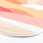Sunny Coastal Retro Rainbow Bath Mat Gallery Image 3