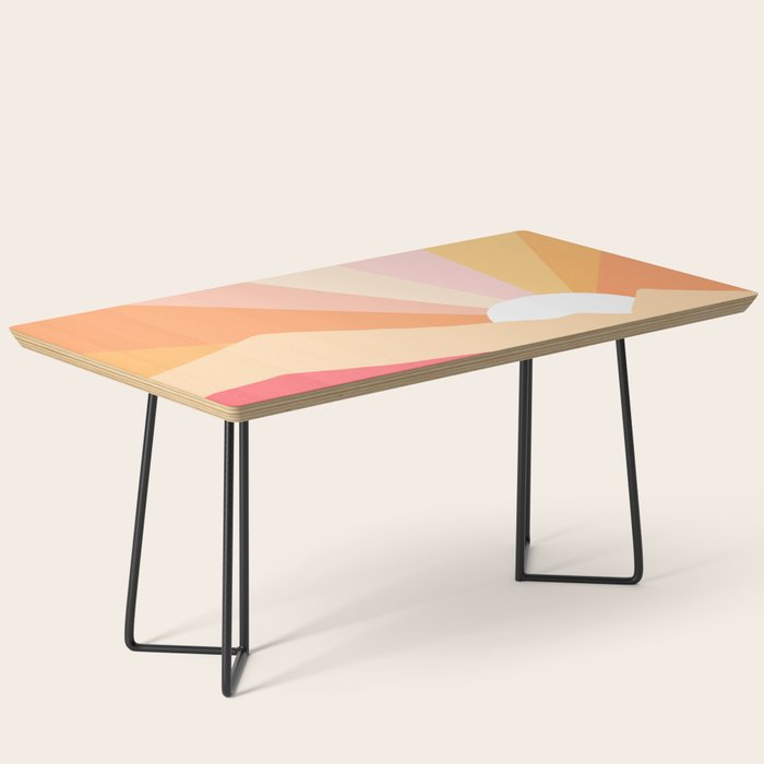 Sunny Coastal Retro Rainbow Coffee Table Gallery Image 1