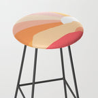 Sunny Coastal Retro Rainbow Stool Gallery Image 2