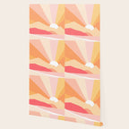 Sunny Coastal Retro Rainbow Wallpaper Gallery Image 2