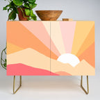 Sunny Coastal Retro Rainbow Credenza Gallery Image 1