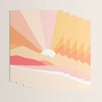 Sunny Coastal Retro Rainbow Wrapping Paper Gallery Image 3