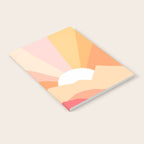 Sunny Coastal Retro Rainbow Notebook Gallery Image 2