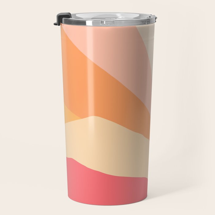 Sunny Coastal Retro Rainbow Travel Mug Gallery Image 3