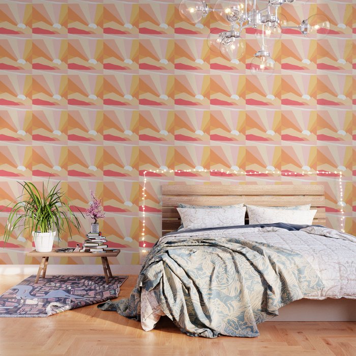 Sunny Coastal Retro Rainbow Wallpaper Gallery Image 3