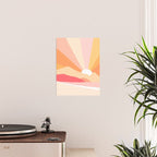 Sunny Coastal Retro Rainbow Poster Gallery Image 2