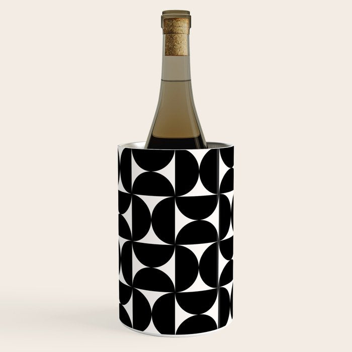 Bauhaus Mid Century Modern Geometric Pattern I Wine Chiller Gallery Image 1