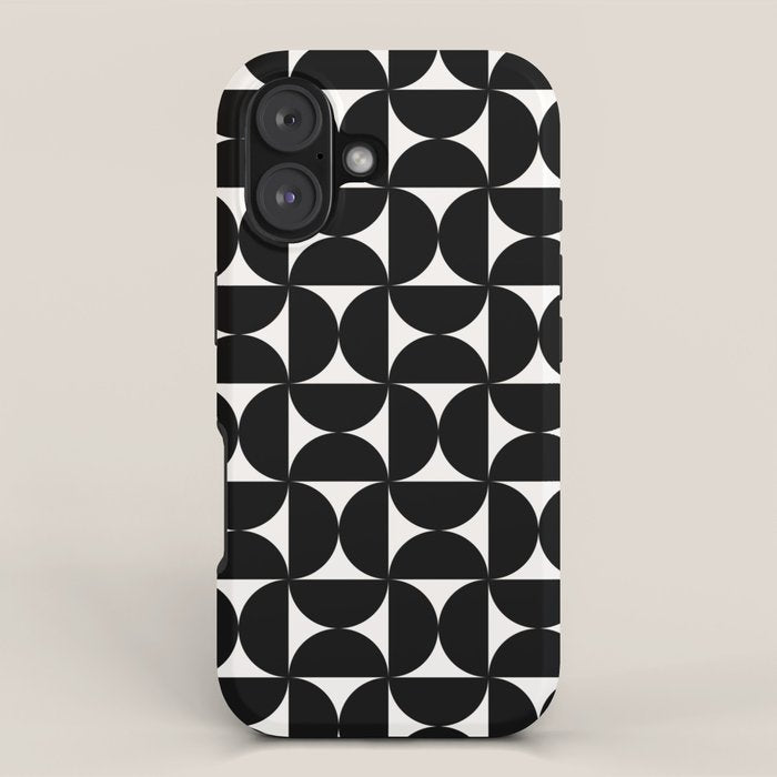 Bauhaus Mid Century Modern Geometric Pattern I iPhone Case Gallery Image 1