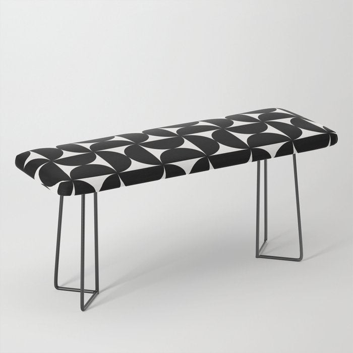 Bauhaus Mid Century Modern Geometric Pattern I Bench Gallery Image 1