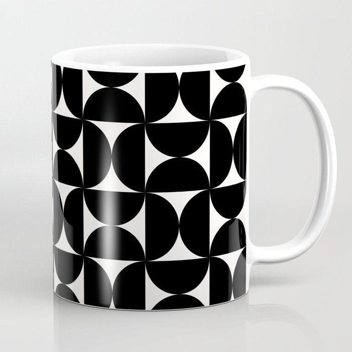 Bauhaus Mid Century Modern Geometric Pattern I Coffee Mug Gallery Image 1