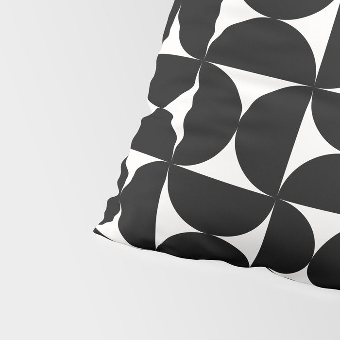 Bauhaus Mid Century Modern Geometric Pattern I Pillow Sham Gallery Image 4