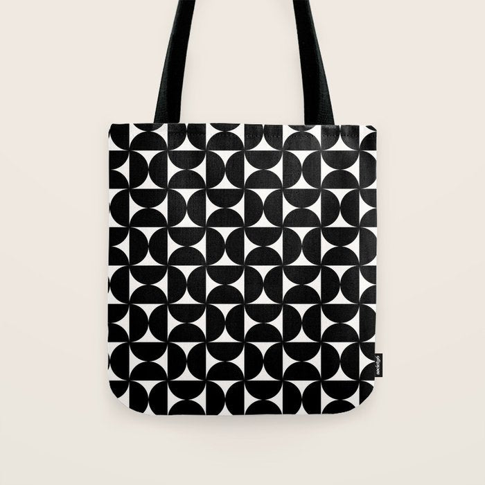 Bauhaus Mid Century Modern Geometric Pattern I Tote Bag Gallery Image 1