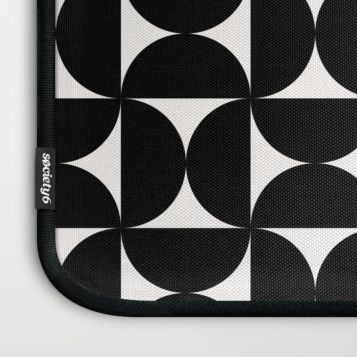 Bauhaus Mid Century Modern Geometric Pattern I Laptop Sleeve Gallery Image 3