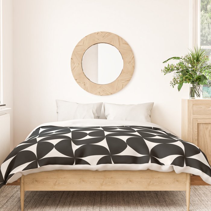 Bauhaus Mid Century Modern Geometric Pattern I Duvet Cover Gallery Image 3