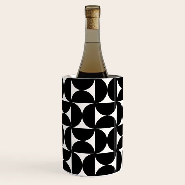 Bauhaus Mid Century Modern Geometric Pattern I Wine Chiller Gallery Image 2