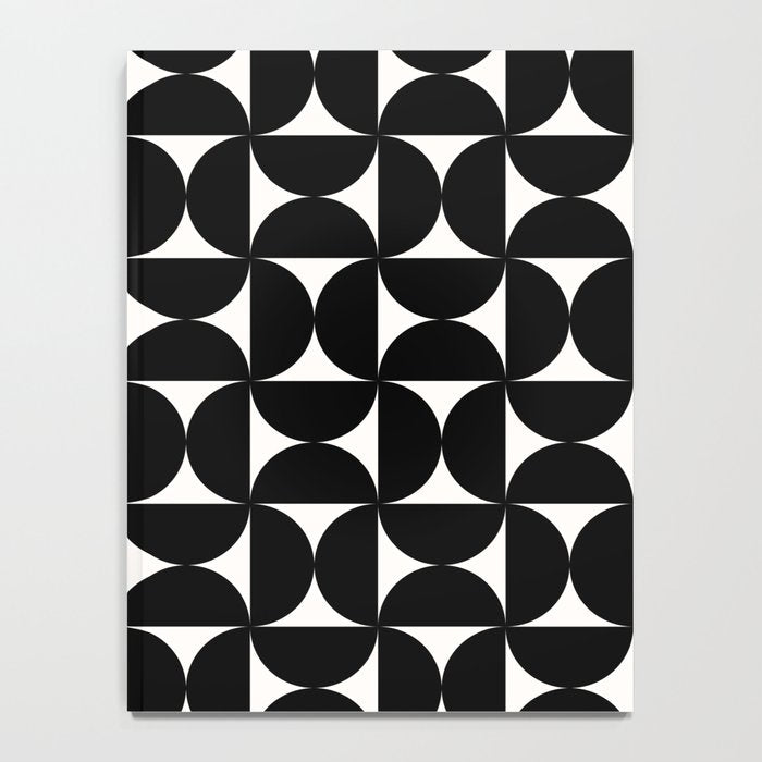 Bauhaus Mid Century Modern Geometric Pattern I Notebook Gallery Image 4