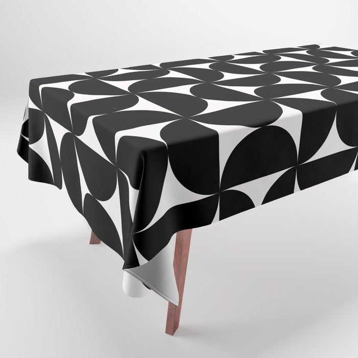 Bauhaus Mid Century Modern Geometric Pattern I Tablecloth Gallery Image 1