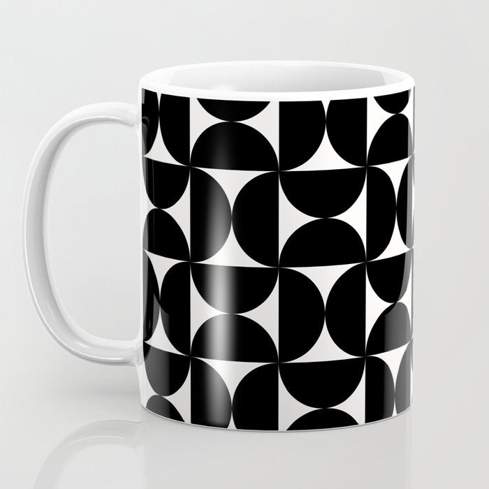 Bauhaus Mid Century Modern Geometric Pattern I Coffee Mug Gallery Image 3