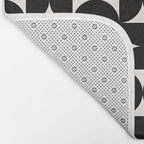 Bauhaus Mid Century Modern Geometric Pattern I Bath Mat Gallery Image 2
