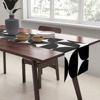 Bauhaus Mid Century Modern Geometric Pattern I Table Runner Gallery Image 2