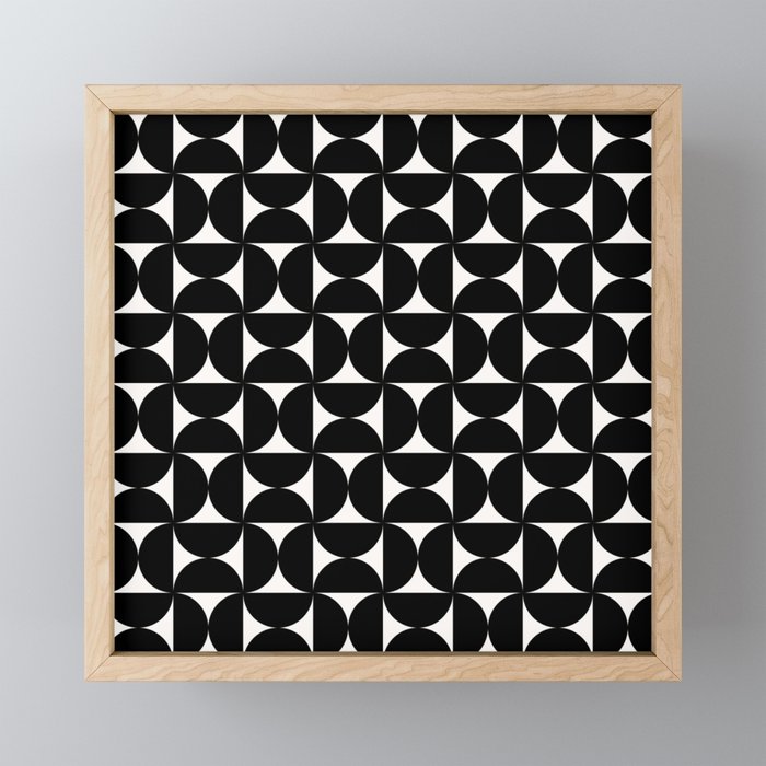 Bauhaus Mid Century Modern Geometric Pattern I Mini Art Print Gallery Image 1