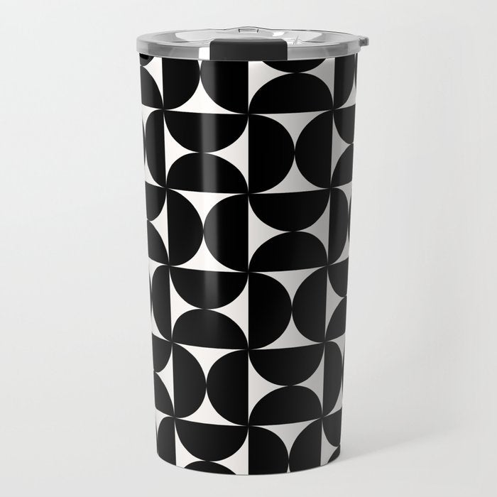 Bauhaus Mid Century Modern Geometric Pattern I Travel Mug Gallery Image 1