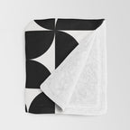 Bauhaus Mid Century Modern Geometric Pattern I Throw Blanket Gallery Image 3