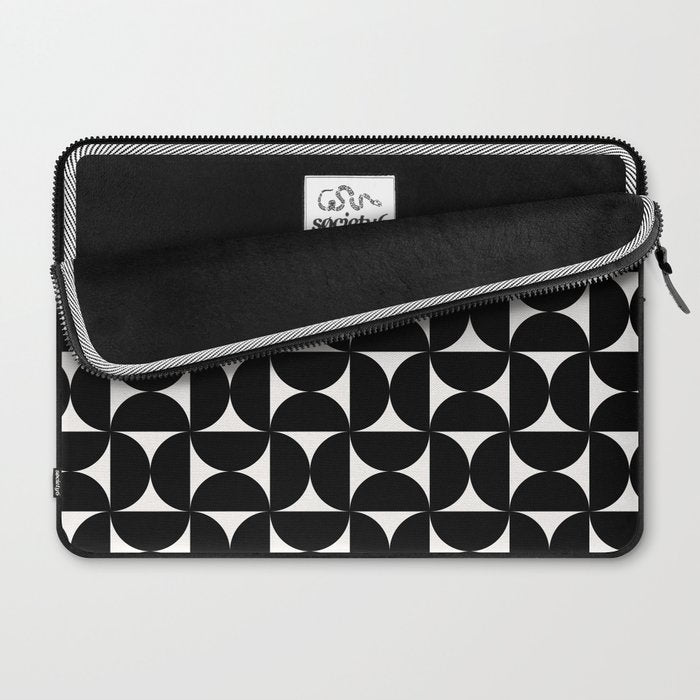 Bauhaus Mid Century Modern Geometric Pattern I Laptop Sleeve Gallery Image 2