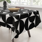 Bauhaus Mid Century Modern Geometric Pattern I Tablecloth Gallery Image 3