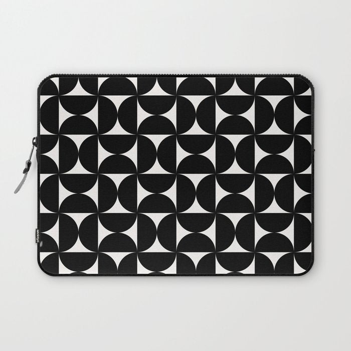 Bauhaus Mid Century Modern Geometric Pattern I Laptop Sleeve Gallery Image 1